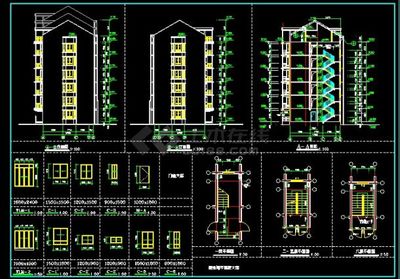 世界花园三期工程55#楼建筑CAD施工图纸