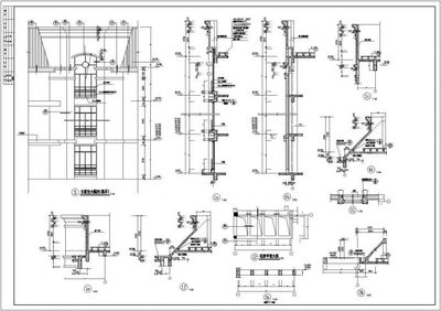 某工程各种类型建筑通用大样构造详图